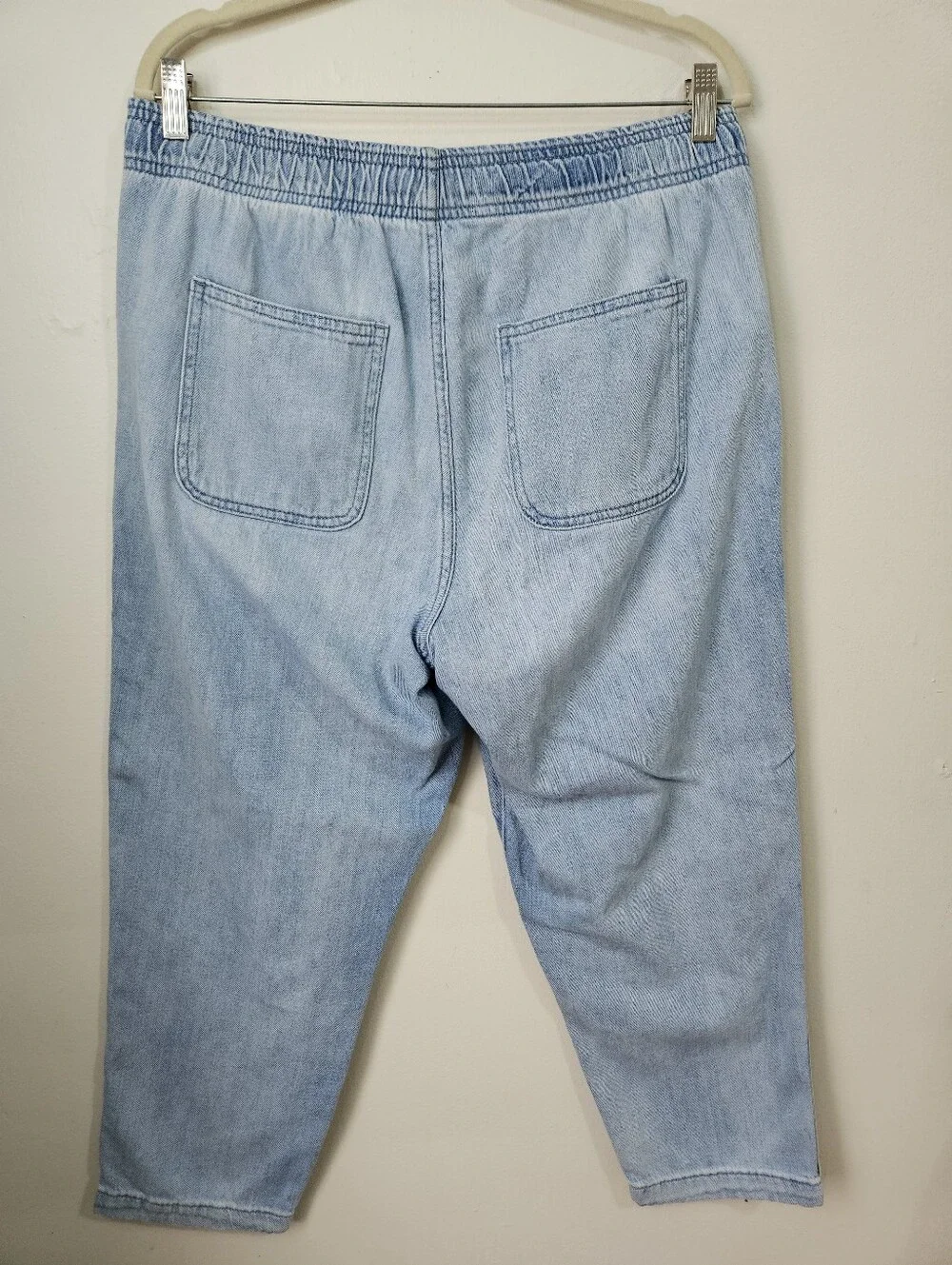 GAP Light Blue Lightweight Relaxed Drawstring Jeans Denim